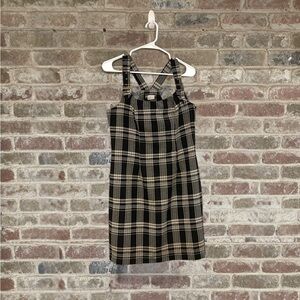 Expressions Black and White Plaid Dress